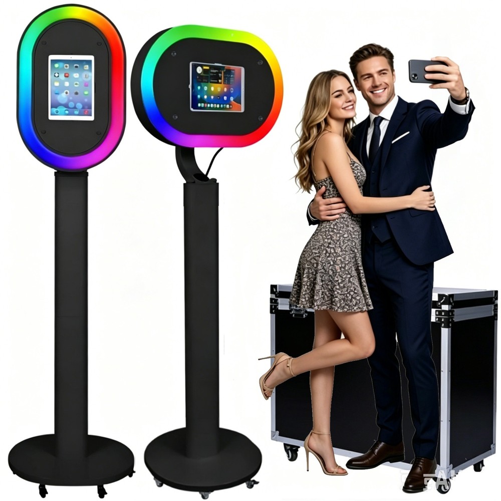 RGB Ring Light Photo Booth Stand Selfie Shooting Photography Accessory for iPad