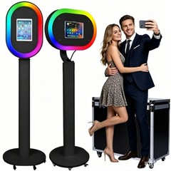 RGB Ring Light Photo Booth Stand Selfie Shooting Photography Accessory for iPad