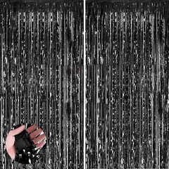 2M Foil Fringe Tinsel Shimmer Curtain Door Wedding Birthday Party DECORATIONS