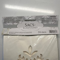 Luminary Bags Amscan 24 Pcs Wedding Baptism Party OutdoorDecorating NEW Holiday