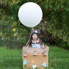 White Balloons Birthday Decorations 10 Pack 36 inch Round Wedding Ballons for…