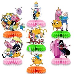 Adventure Time Honeycomb Centerpieces Table Toppers Decor for Birthday Party