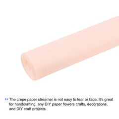 2pcs Crepe Paper Roll Crepe Paper Decor 6.9ft Long 20 Inch Wide, Light Gold