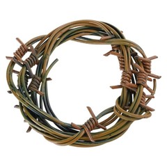 Fake Rusted Barbed Wire Halloween Decorations Plastic Barb Wire Decorations
