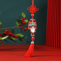 Chinese Peking Opera Character Knot Hanging Pendant Gift Specialty Ethnic Crafts