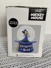 Mickey Graduation Water Globe New in the Box Perfect Gift for 2026