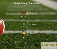 1500 PCS Football Confetti Table Baby Shower Birthday Sport Party Supplies