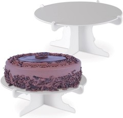 2 Piece Durable Cake Stands for Weddings Birthday Party Cupcake Holders Baby
