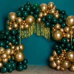 Premium Metallic Gold Balloon Garland Arch Kit Assorted Sizes for Events