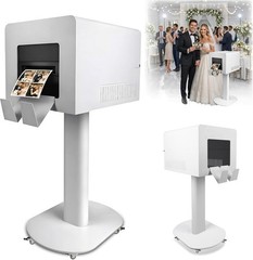 Photo Booth Printer Stand with Wheels Heavy Duty Metal for Wedding,Party & Event