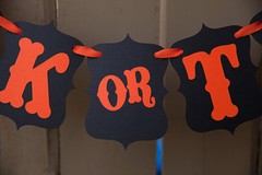 Halloween «Trick or Treat» Banner, Halloween Party Decorations USA Seller
