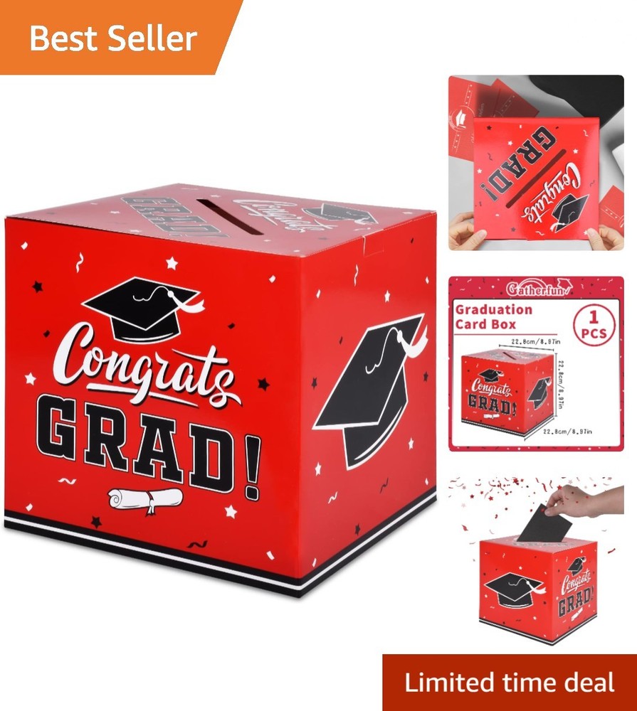 Lightweight & Elegant Graduation Card Box 2026 – Perfect for Party Favors