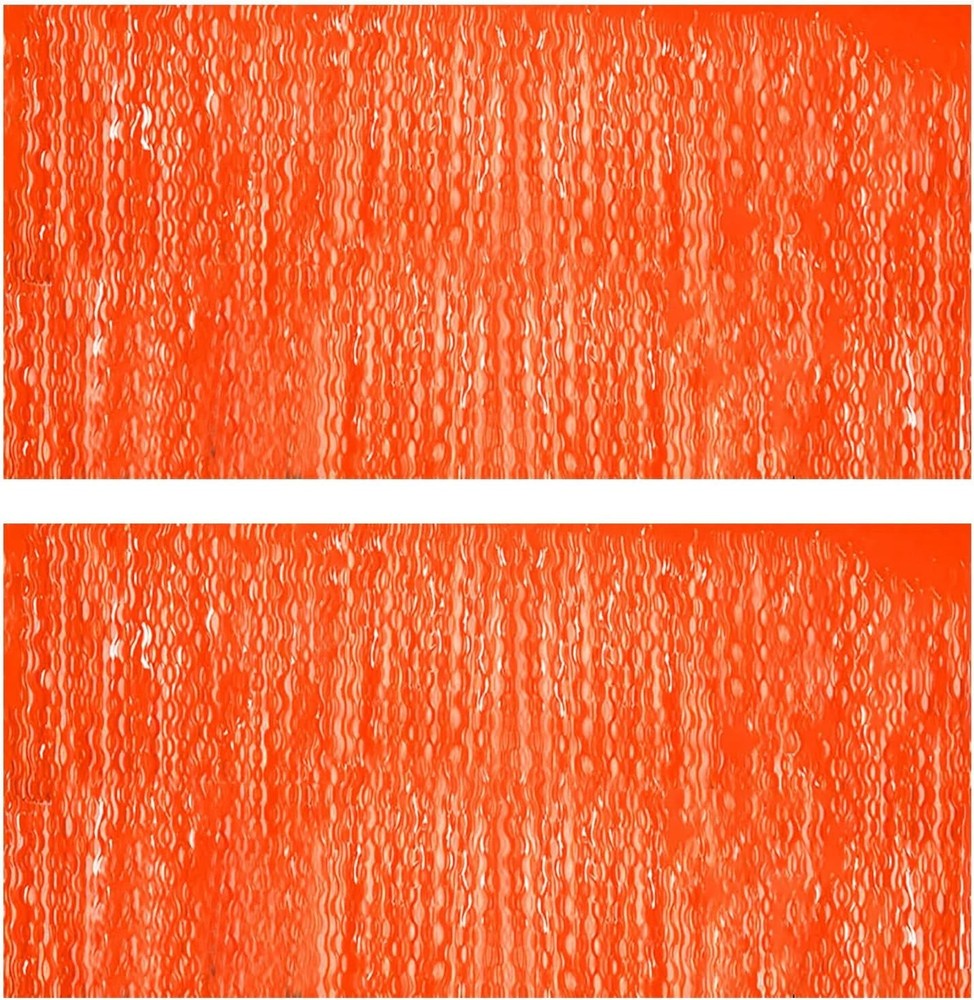 2 Pack Orange Neon Table Skirt 108 X 29.5 Inches – Glow in The Dark Party