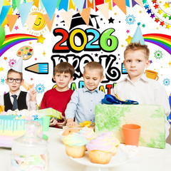 Preschool Graduation Backdrop Pre Kindergarten Congrats Grad Party Decoration 20