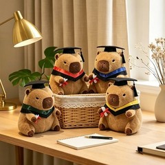 Graduation Capybara Plush Toy Soft Stuffed Animal Congrats Grad Gift