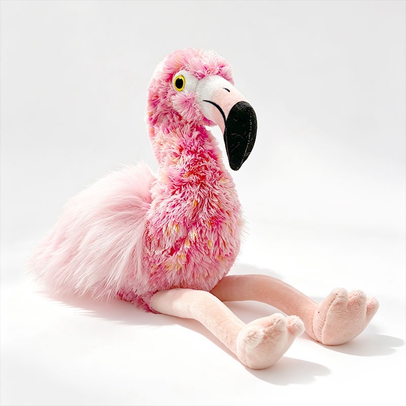 Flamingo and Toucan Plush Toy Set Soft Tropical Bird Stuffed Animals Home Decor