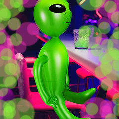 3PCS 63″ Giant Inflatable Green Alien, Blow Up Decoration for Party & Holiday