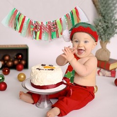 Christmas 1st High Chair Banner – Winter Wonderland First Decorations, Oh Wha…