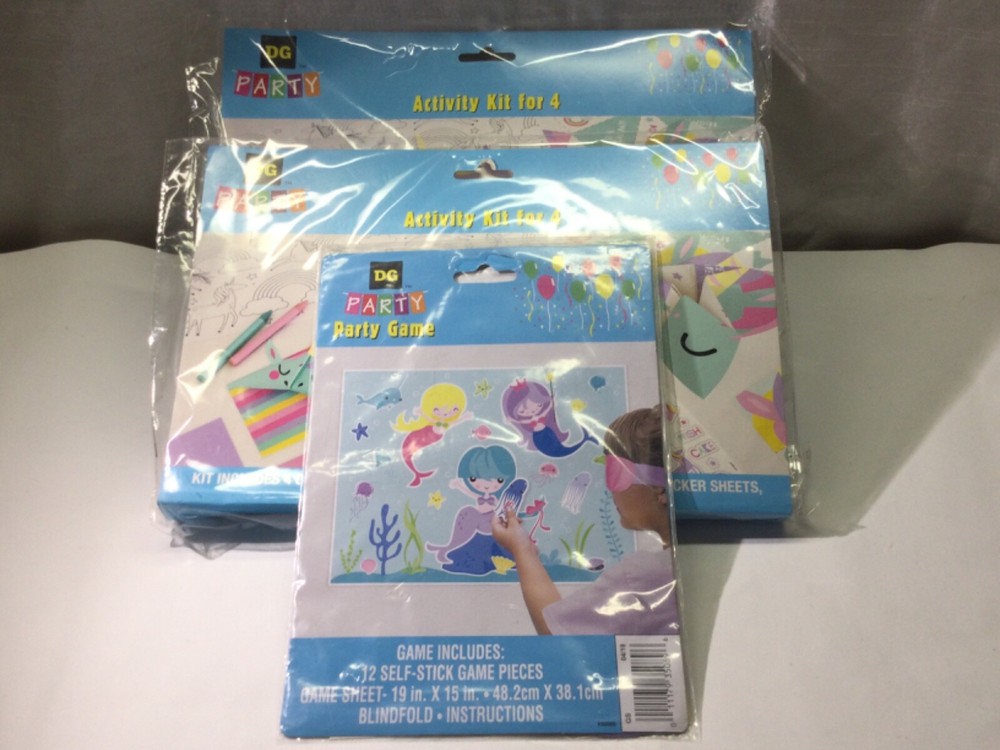 9 Pc Girls Birthday Party Activity Kits