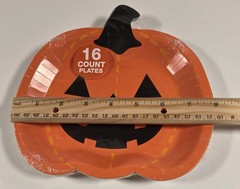Halloween Party Bundle Paper Plates Napkins Table Cover Treat Bags – Lot of 8
