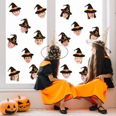 50 PCS Halloween Witch Black Hat Bulletin Board Cutouts Paper Craft Art Decor