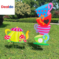 Alice Party Decorations Wonderland Yard Decor,Garden Tea Party Decorations Yard