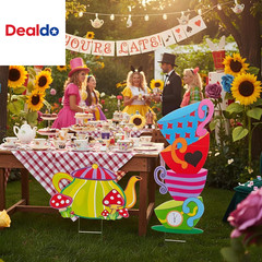 Alice Party Decorations Wonderland Yard Decor,Garden Tea Party Decorations Yard