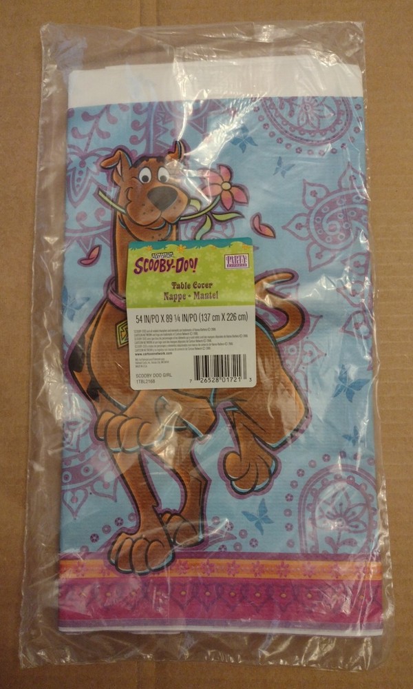 Scooby-Doo Table Cover 54″x89¼» Butterflies Cartoon Network Hanna-Barbera New