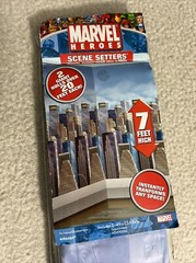 MARVEL SCENE SETTER Party Room Roll Party Supplies Decoration Skyline NEW 7 Feet