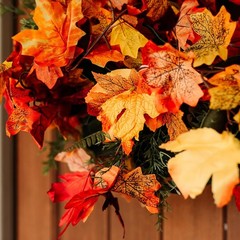 4 Pack Fall Leaf Garland, Total 23.6Ft Artificial Fall Vines Autumn Garland Fall