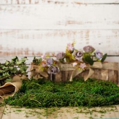 BYHER Artificial Moss Fake 10 inches x 4 x 3 inches, 3.5oz, Fresh