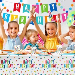 Happy Birthday Decorations: Happy Birthday Party Supplies Set with Birthday D…