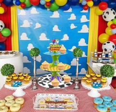 Buzz Party Supplies Cake Stand 3 Tier Cupcake Stand Light Year Party Favors
