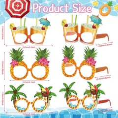 32 Pcs Beach Pool Party Eyeglasses Decoration Summer Luau Paper Glasses Bulk …