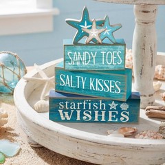 Charming 4-Piece Starfish Table Centerpiece for Nautical Home Decor