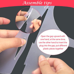11 Holes Balloon Sizer Collapsible Cube Box Measurement Tool for Balloon Decor