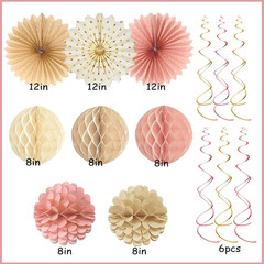Boho Pink Farewell Party Decorations Women, Good Luck We Will Miss You Banner Cr