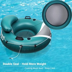 Pool Float Adult, River Tubes for Floating Heavy Duty, River Floats with Mesh Bo