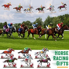 6 Pcs Horse Racing Table Centerpieces – Derby Tiered Tray Decor for Events & Cel