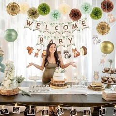 Woodland Baby Shower Decorations 15 Pcs Baby Shower Decorations with Welcome …