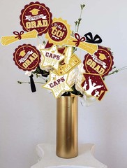 Graduation Decorations Maroon Gold Class of 2025/Maroon Gold Graduation Party…