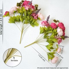 FiveSeasonStuff Vintage Artificial Peonies Silk Peony Flowers and Hydrangeas …