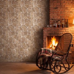 Tegeme 100 Ft X 54 Inch Brick Stone Wall Backdrop Roll Rock Wall Plastic