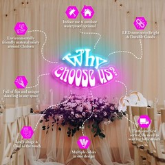 Letreros de neón personalizados, letreros de neón LED regulables personalizados