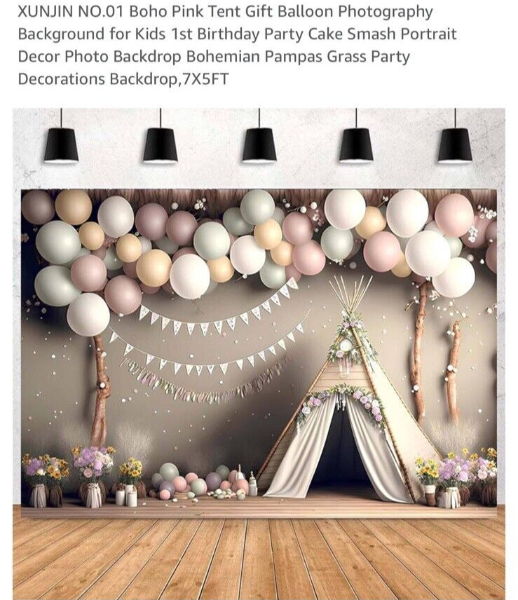 Bohemian Backdrops Pillow Background Dream Catcher Baby Shower Birthday