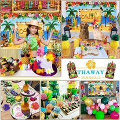 Hawaiian Luau Party Decoration Pack (159 Pcs), Tropical Beach Themed Aloha Summe