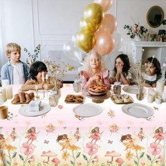 3pcs Fairy Party Tablecloth Decorations Birthday Supplies