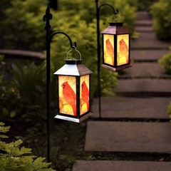 Solar Lanterns, Outdoor Hanging Lanterns Waterproof LED Solar Cardinal Lights…