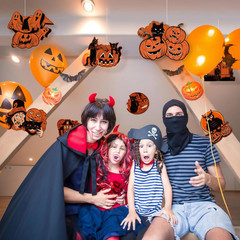 8 Pieces Vintage Halloween Party Decorations, Assorted Black Orange Retro Pumpki