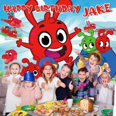 Morphle TV Personalised Custom Birthday Banner Backdrop Party Supplies Gift